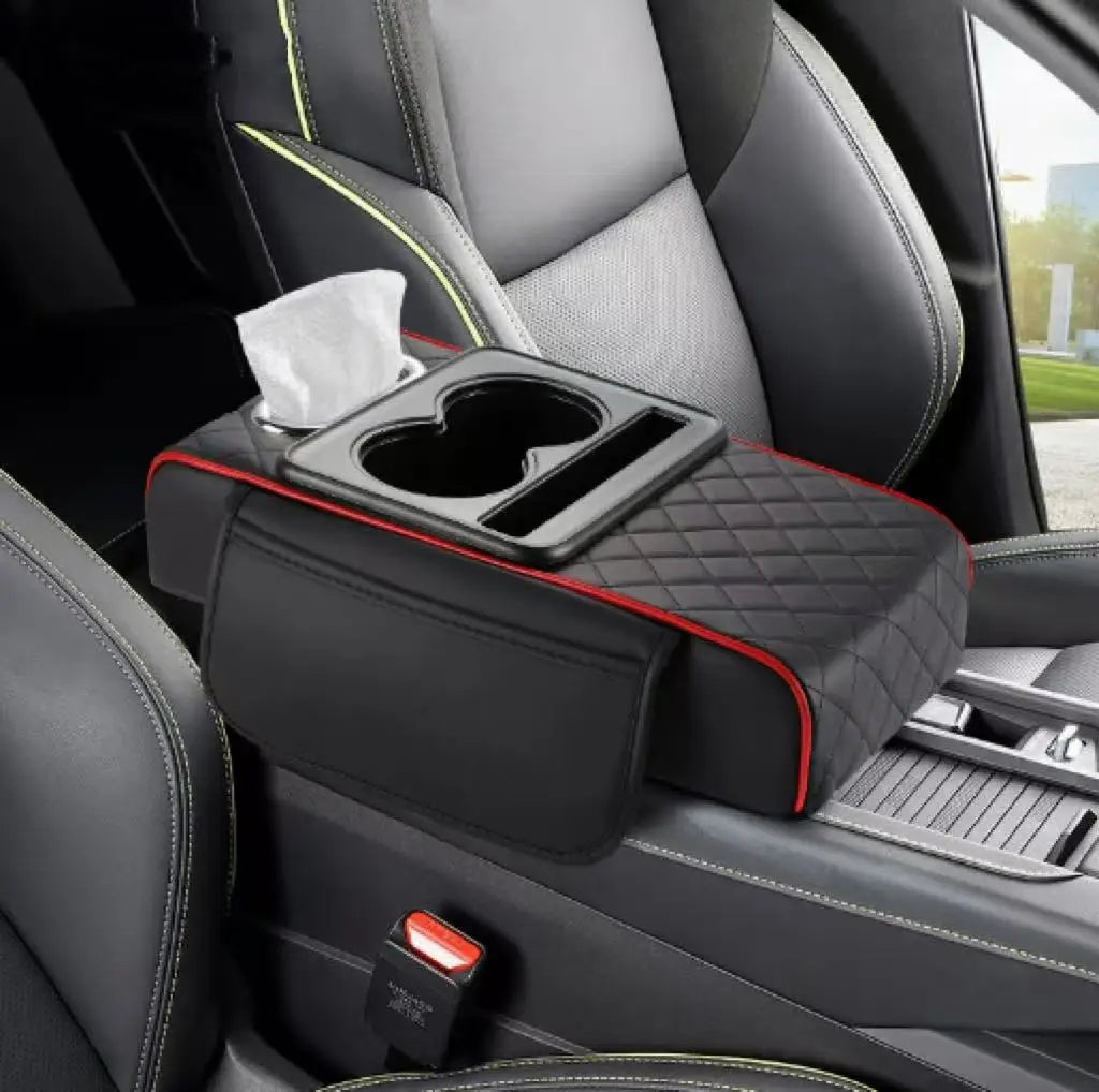 Accoudoir de Voiture VIP en Cuir : Confort et Rangement 5-en-1