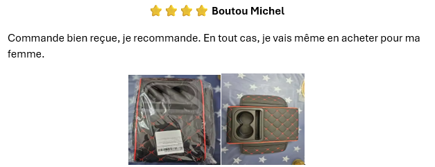 Accoudoir de Voiture VIP en Cuir : Confort et Rangement 5-en-1